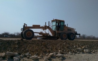 SANY motor graders for Namibia border line project